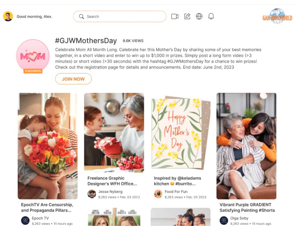 #GJWMothersDay Image