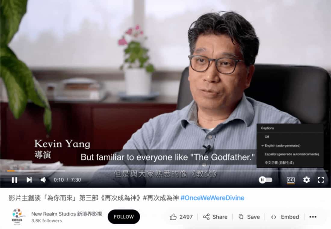 Multilingual Captions for Videos and Live Captions